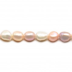 Perle d'acqua dolce multicolore 8-9mm x35cm