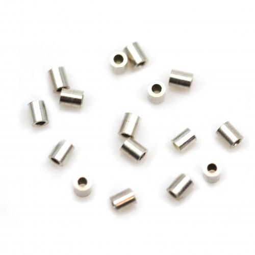 Tube 46mm silver 925 x 1pc