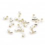 Tubes à écraser Argent 925 1x1.5 mm  x 30 pcs