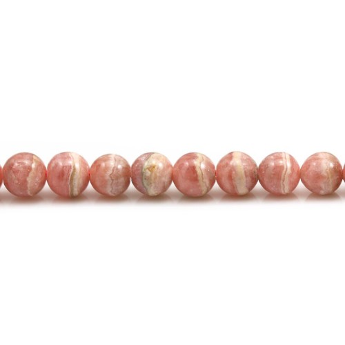 Rhodochrosite Round 8mm x 40cm