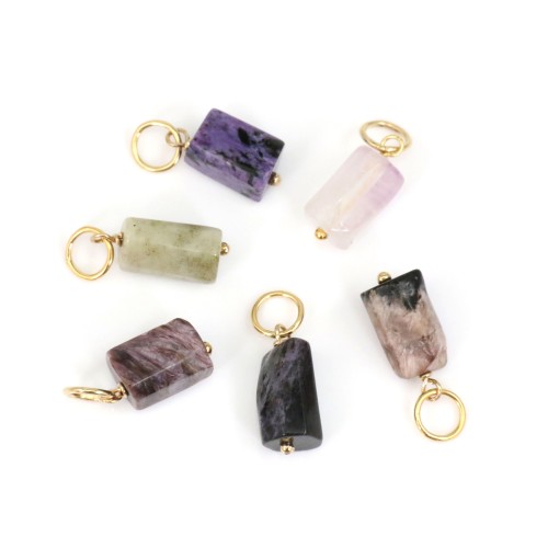 Charoite Baroque Pendant - Gold Filled x 1pc