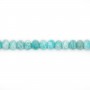 Amazonite Rondelle Facetada 4x6mm x 40cm