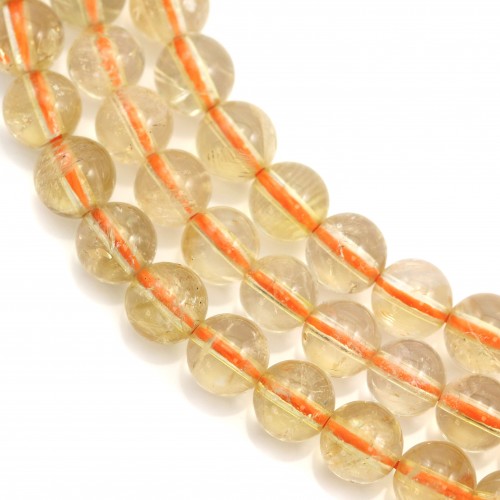 Citrine ronde 6mm x 40cm