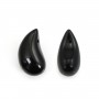 Ossidiana a goccia semi percé 10x20mm x 1pz