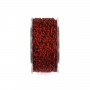 Fil de coton rouge et noir 1.5mm x 20m