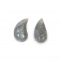 Labradorite goccia semi percé 10x20mm x 1pz