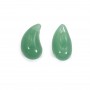Aventurine goutte semi percé 10x20mm x 1pc