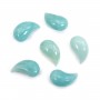 Amazonite goccia semi percé 10x20mm x 1pz