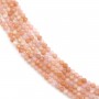 Faceted round pink aventurine 2mm x 39cm