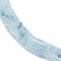 Aguamarina redonda 2mm x 40cm