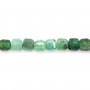 Faceted emerald cube 2mm x 39cm