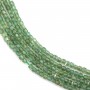 Apatita verde cubo facetado 2mm x 39cm