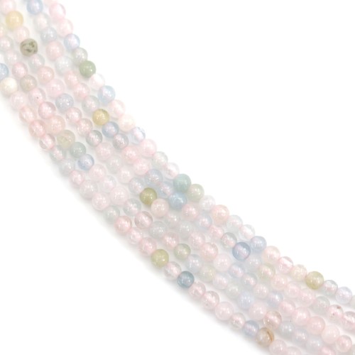 Berilo multicolorido redondo 2mm x 39cm