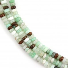 Chrysoprase rondelle - Heishi - 2x4mm x 39cm