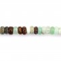 Chrysoprase rondelle - Heishi - 2x4mm x 39cm