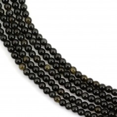 Obsidienne rond 3mm x 39cm