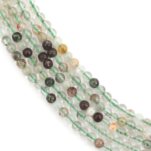 Quarzo Fantasma verde tondo 3mm x 39cm