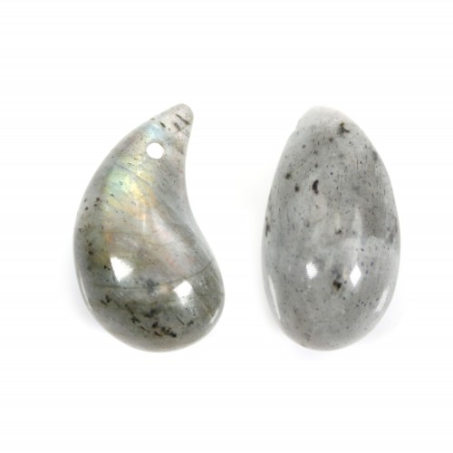 Labradorite drop pendant 10x20mm x 1pc