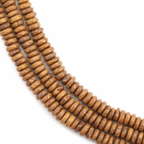 Jaspe Elefantenhaut - Heishi - 2x6mm x 38cm