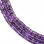 Amethyst rondelle - Heishi - 2x6mm x 39cm