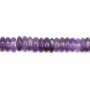Amethyst rondelle - Heishi - 2x6mm x 39cm