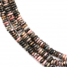 Rhodonit Scheibe - Heishi - 2x6mm x 39cm