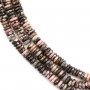 Rondelle de rhodonite - Heishi - 2x6mm x 39cm