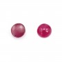 Cabochon Rubis rond 4-5mm x 1pc