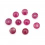 Cabochão de Rubi redondo 4-5mm x 1 peça