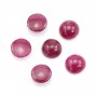 Cabochon Rubis rond 5.5-6mm x 1pc
