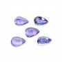 Tanzanita engastada, talla pera 4x6mm x 1 ud.