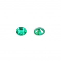 Oval cut emerald, size 4x5mm, 1 piece