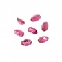 Turmalina rosa engastada, tamaño ovalado 3x5mm x 1 ud.
