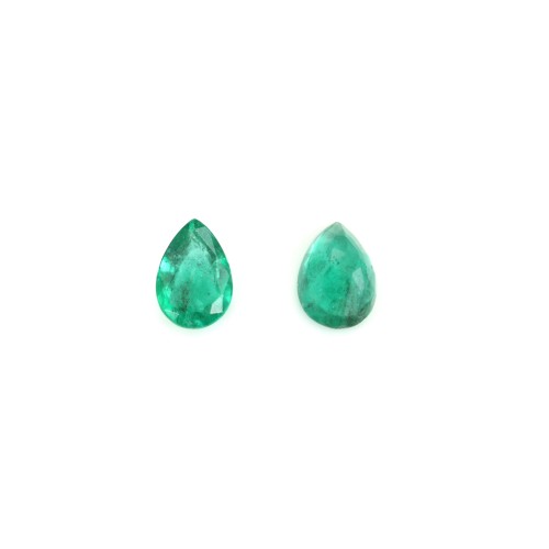 Emerald set, pear cut x 1pc