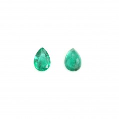 Pear-cut set emerald, size x 1pc