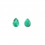 Pear-cut set emerald, size x 1pc
