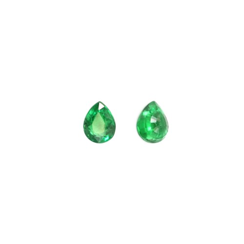 Tsavorite da incastonare, taglio a pera 5.5x7mm x 1 pezzo