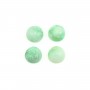 Cabochon di crisoprasio, di forma rotonda, 8mm x 2 pezzi