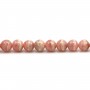 Rhodochrosite Ronde 6.5-7mm A  x 40cm