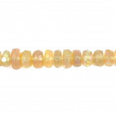 Ethiopian opal faceted rondelle 4-5mm x 42cm