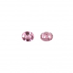 Spinelle rose à sertir, taille ovale 5x6mm x 1pc