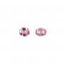 Espinel rosa engastado, tamanho oval 5x6mm x 1 peça
