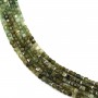 Tourmaline verte en forme de cube facette 2mm x 40cm