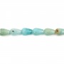 Amazonite drop 6x9mm x 40cm