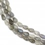 Labradorite goutte 6x9mm x 40cm