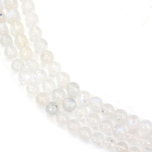 Pierre de Lune Ronde 5mm x 5 pcs