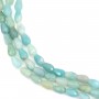Amazonite goutte facetté 6x9mm x 39cm