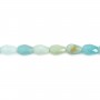 Amazonite goccia sfaccettata 6x9mm x 39cm