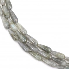 Labradorite goutte 6x16mm x 39cm