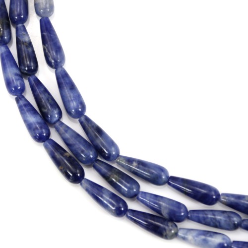 Sodalita gota 6x16mm x 40cm